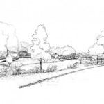 Illustrations jardins nantais - Parc de la Beaujoire - Ruisseau